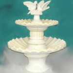 2 Tier Atlantis Water Fountain with Love Doves